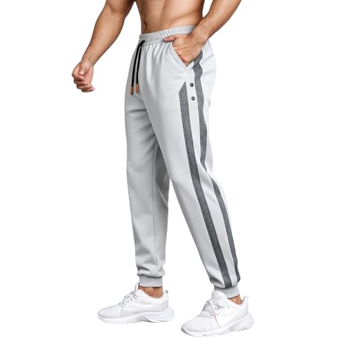 Pantalones deportivos de corte regular holgados que alivian la presión en la cintura