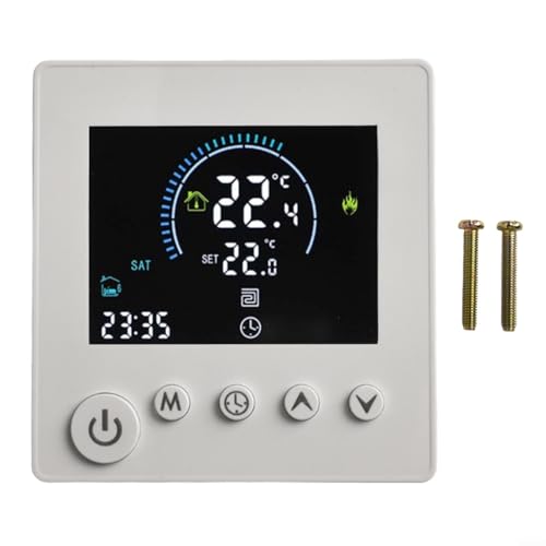 Zameter - Termostato intelligente WiFi programmabile per il controllo della temperatura della stanza, riscaldamento a pavimento e caldaia a gas, controllo digitale del riscaldamento a parete per il