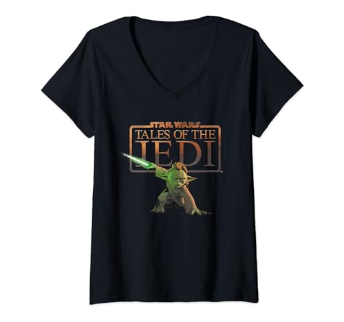 T-shirt Yaddle Star Wars col V vêtement léger Disney+ pour éviter la chaleur en été