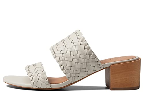 Madewell The Kiera Mule Sandal In Woven Leather Pale Oyster 9.5 M #TOP15