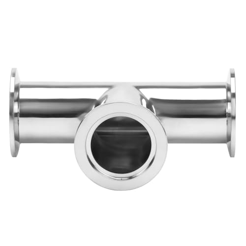 Image of DERNORD KF-40 Tee 3 way Vacuum Fittings Stainless Steel 304 Pipe Fittings