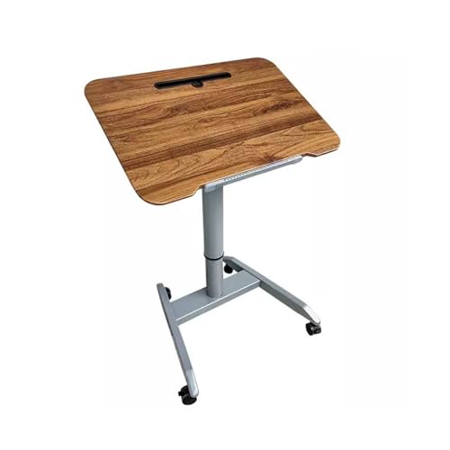 LICONG-2020 Mobile Computer Table, Solid Wood Folding Lift Table, Sofa, Nightstand, Mobile Learning Desk and Office, Podium Table, Mobile Computer Table Over