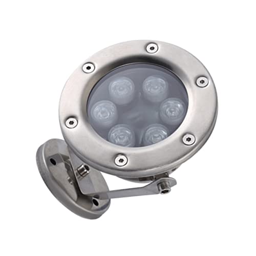 LOORGVEL Luz LED Sumergible para Piscina y Peceras Acero Inoxidable Resistente Diseño de Energético para Decoración Subacuática y Festivos