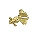 T Tulead Goldfish Animal Cabinet Pull Knobs Brass Drawer Dresser Handle Knob Decorative Furniture Hardware 2PCS with Screws