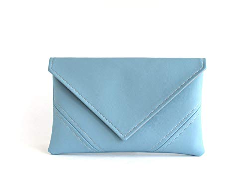 light blue evening bag