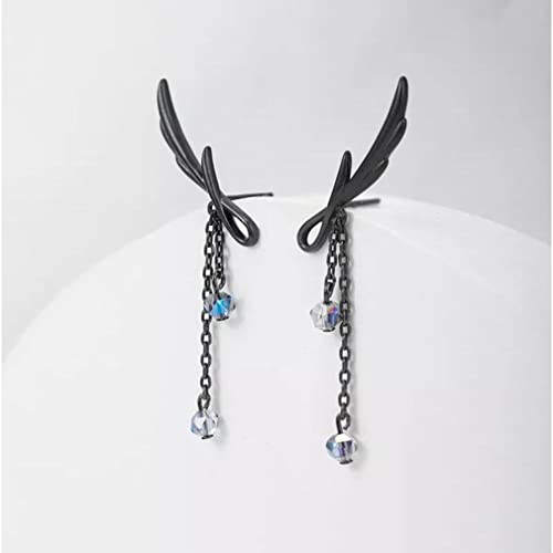 Boucles d'oreilles à goujon noir hypoallergéniques pour peaux sensibles