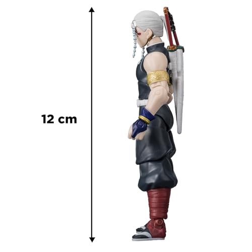 BANDAI - Ultimate Legends HD - Figurine d'action Demon Slayer 12 cm - Tengen Uzui - Licence Officielle Demon Slayer - Figurine articulée Tengen - Jouet Enfant 4 Ans et + - VE88965