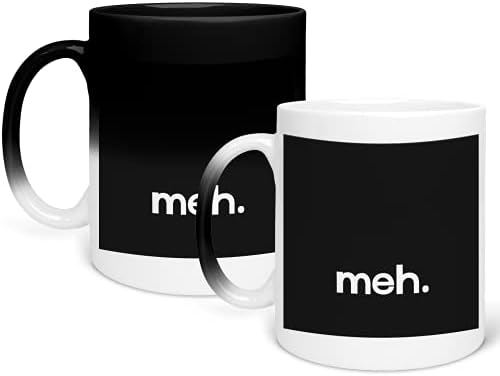 Meh t Best Friend Birthday Gift for Her Gift for Him_GA460 Color Changing Mug Magic Heat Coffee Mug – Funny Cup for Home Dorm Decoration Taza que cambia de color 325ml