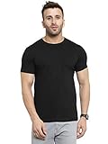Scott International Biowash T-Shirts for Mens & Boys- Round Neck, Half Sleeves, Cotton, Regular Fit, Stylish, Branded Solid Plain tshirt for Men- Ultra Soft, Comfortable, Lightweight T-Shirt