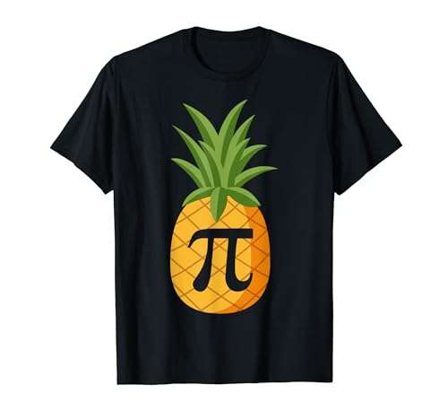 Funny Pi-neapple Math Lover Nerd Geek Teacher Pi Day 2021 t-shirt, Preto, S