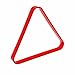 Billiard Ball Rack Triangle for 2.25” Pool Balls – Heavy-Duty ABS Plastic Pool Table Rack, Standard Size, 5 Color Options, Home or Bar Use (Red, Holds 15 Balls)