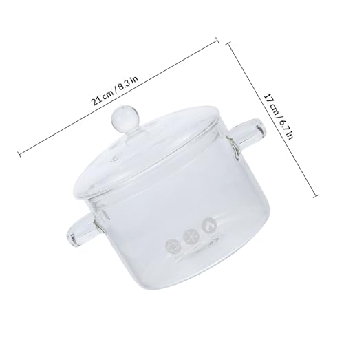 Ustensile cuisine marmite en verre 15 cm induction durable - 3