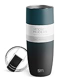 Simple Modern Travel Coffee Mug Insulated Stainless Steel Thermos Cup Voyager with Straw and Clear...