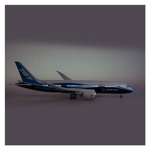 Aviones a escala Boeing B787 de 43 cm con luces LED y ruedas 5