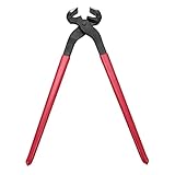 UKCOCO シー高耐久スチール製馬蹄ニッパー 剪蹄用クランピングツール 人間工学ハンドル設計 馬蹄爪手入れ用 作業効率向上