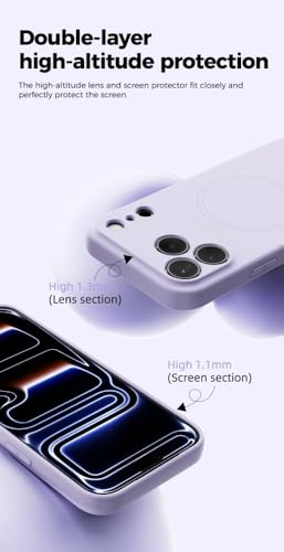 Coque rigide pour iPhone 14 en silicone magnétique de haute précision antichoc noire - 6