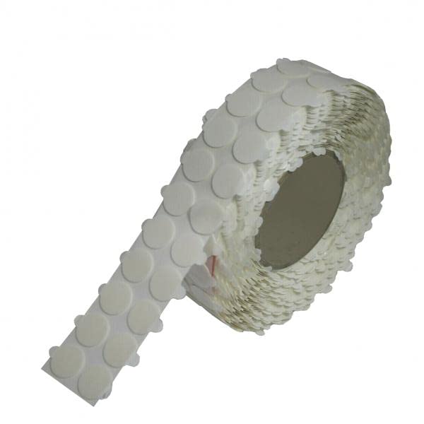 SCHAUMKLEBEPUNKTE DOPPELSEITIG stark klebend - 1 mm Dicke - aus PE-Schaum - Durchmesser 20mm - universelle Klebepunkte für Metall, Holz, Lack, Kunststoff, Papier, Pappe (5000 Stück)