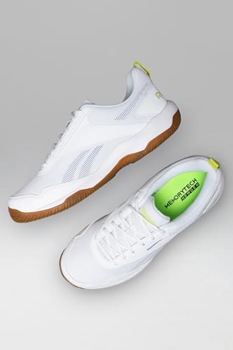 Image of Reebok Men's Badminton Shoes Cushioned Non-Marking Indoor Sports Shoes for Men | Lightweight Flexible Court Shoe | Badminton, Tennis & Indoor Sports | Courtflex M