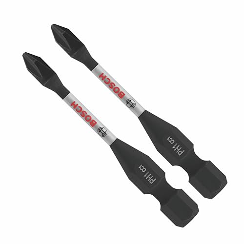 BOSCH ITDPH1202-2 pc. Driven 2 In. Impact Phillips&reg; #1 Power Bits