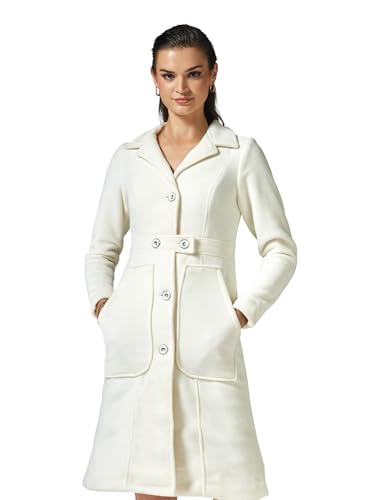 Veste d'hiver pour femme avec col chemise et manches longues
