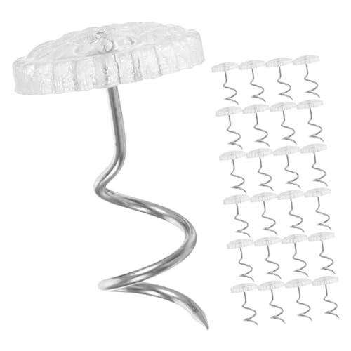 MERRYHAPY 50 Stück Spiralsofa Nägel aus Eisen und Kunststoff Kleine Möbel Dekornägel für Sofa Bettlaken und Stuhl Fixierung Stabile Anti Rutsch Möbelnägel für Wohnzimmer und Schlafzimmer