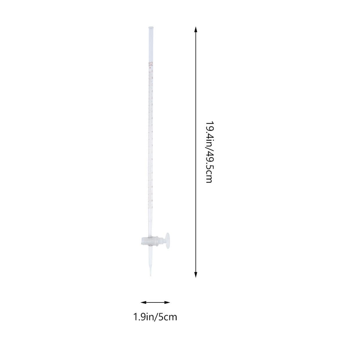 Mikrobureta, Biureta kwasowa 2 szt. Szkło borokrzemianowe 10-50ml Przezroczysta, brązowa Dla Gimnazjum(Transparent,10ml)