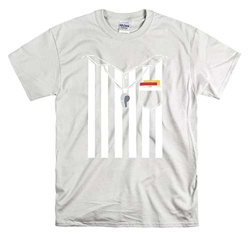 Costume d'arbitre de football unisexe blanc taille XL pour adulte