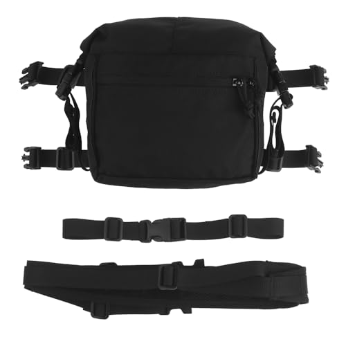 Tactical Chest Rig Expansion Pack,Large Capacity MOLLE Admin Open Top Pouch,Waist Bag Expansion Pack for Split Chest Pack by WoSporT - Used condition - US$23.43