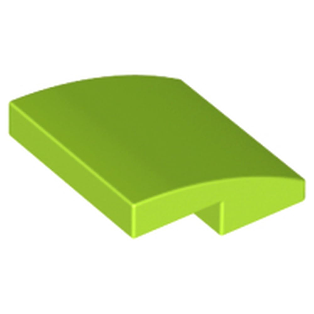 LEGO Slope, Curved 2 x 2 x 2/3, Building Block Part 15068, Part 15068, Choose Your Colour (Lime, 10, Bricks) โ image 1