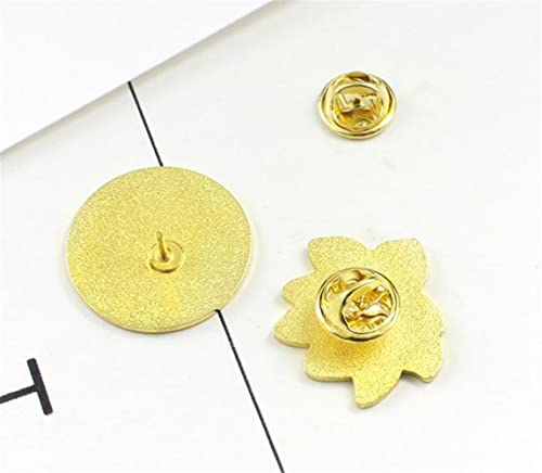 Image of White Gold Color Lotus Flower Creative Brooch Nature Plant Pin Hat Backpack Brooches Jewelry Women Men Gift Japanese Jewelry