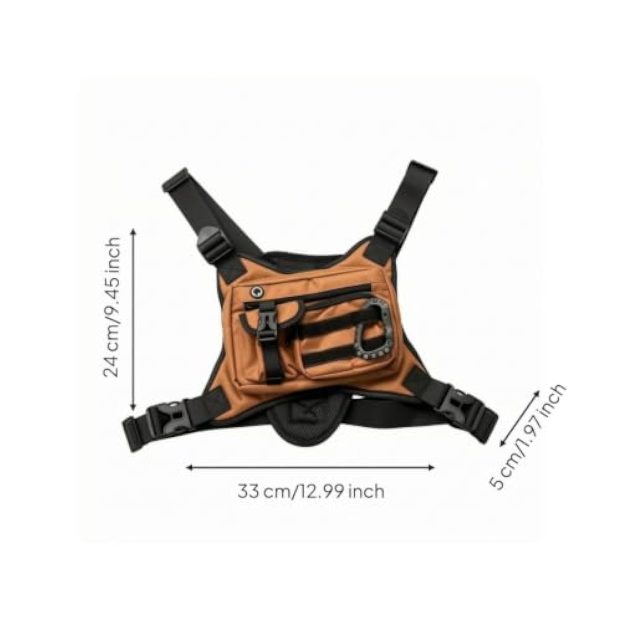 Waterproof Adjustable Chest Sling Bag for Outdoor Activities