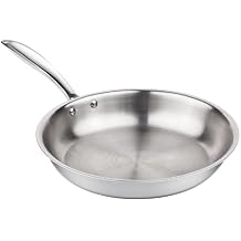 Homegrown Stainless Steel Saute Pan, Extra Large, High-Grade Triply