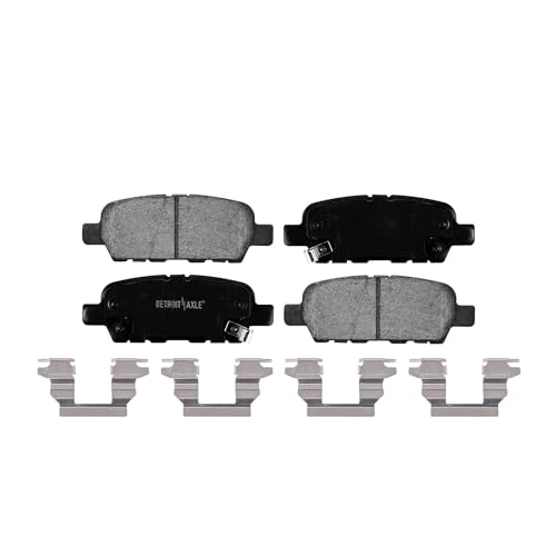 Image of Detroit Axle - 6pc Brake Pads for 2007-2018 Nissan Sentra 2002-2012 Altima 2011-2017 Juke 2003-2005 350Z INFINITI G35, Front and Rear Ceramic Brake Pads Replacement
