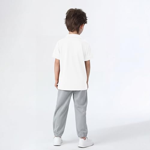 Image of Boy Polo Shirt Pique School Uniform Shirt for Kid Golf Top Youth Boy 5-14Y