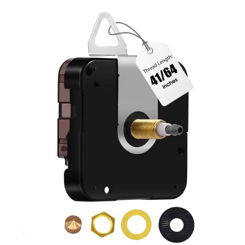 DEEWISH Grande Horloge Murale 12888 - Mouvement de Remplacement, Axe I à Couple Élevé, Mécanisme à Quartz à Piles, Réparation de Moteur pour Horloge...