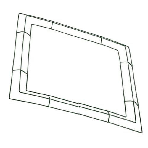 OSOLADY Square Metal Wreath Frame DIY Flower Wreath Garlands Wire Craft Hoop Year Round Decor