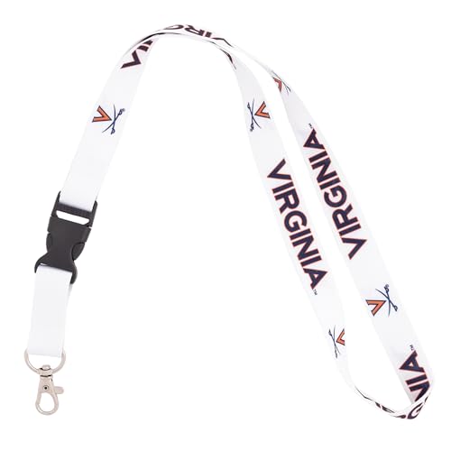 Desert Cactus University of Virginia Lanyard Cavaliers UVA Car Keys ID Badge Holder Lanyards Keychains Detachable Breakaway Snap Buckle Lanyards (Blue)
