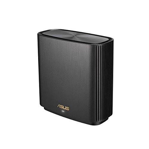 ASUS ZenWiFi AX Tri-Band Mesh WiFi 6 Router (XT8 Charcoal), 6.6Gbps, WiFi, 3 SSIDs, Life-time Free Network Security and Parental Controls, 2.5G Port (Renewed)