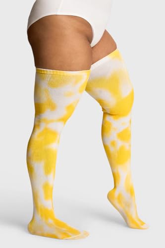 Image of Thunda Thighs Plus Size Thigh High Socks, Over the Knee High Boot Stockings Leg Warmers, Extra Long & Thick Socks