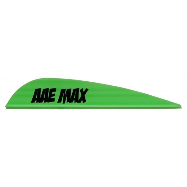 AAE Max Stealth Vanes for Fletching Arrows - 50 Count(Bright Green)
