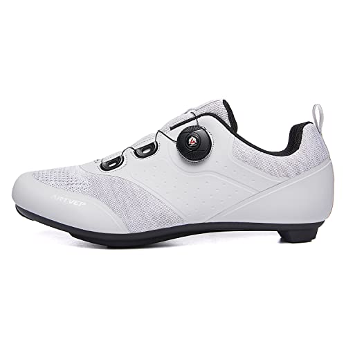 Image of Men's Cycling Shoes Women's Mountain Road Bikes Shoe Compatible with Peloton & Look ARC Delta Compatible Installation Look SPD SPD-SL Delta Lock Pedal Riding Shoes