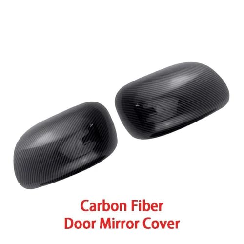 Couverture de miroir de porte ultra résistante look carbone pour Corolla E120 protégeant des UV - 3