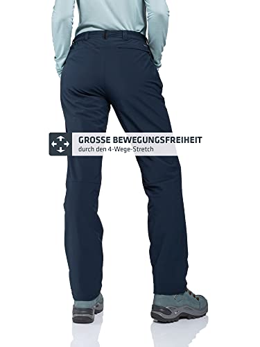 Schöffel Damen Pants Engadin1 Warm L, warme Wanderhose mit 4 Wege-Stretch, robuste Thermohose mit vorgeformtem Knie und verstellbarem Bund, Navy Blazer, 42