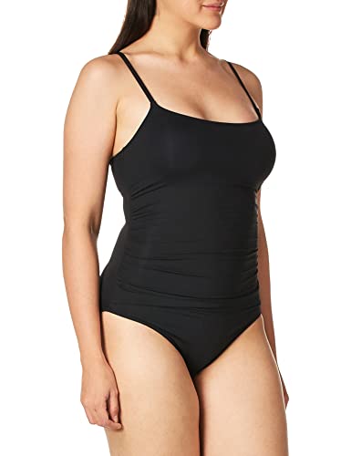 Anne Cole Women's Shirred Classic Lingerie One Piece Swimsuit, Black, 16 #TOP1