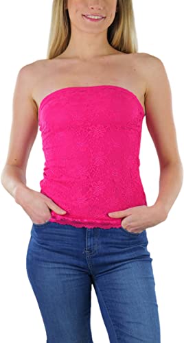 Image of ToBeInStyle Women's Cotton-Spandex Blend Stretchy Tube Top