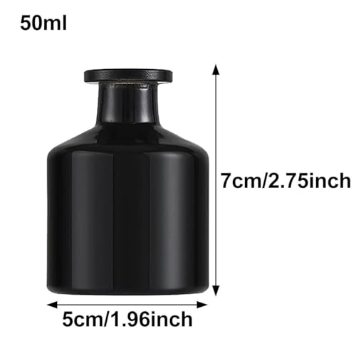 Botella Vacía de Vidrio Redonda 50ml para Difusor miniatura 2