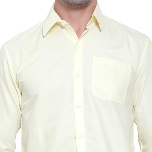 Image of Tee Projekt Premium Plain Cotton Shirt for Men | Cotton Shirt | Casual Shirt | Solid Shirt | Full Sleeves | Formal Shirt