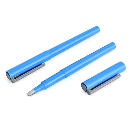 EHDIS 2pcs Cúter de precisión de Cerámica, Cerámico Pluma Cortador, Cortador de Papel, para los dedos para realizar cortes bonitos e intrincados, perfecto para artes y manualidades, Azul