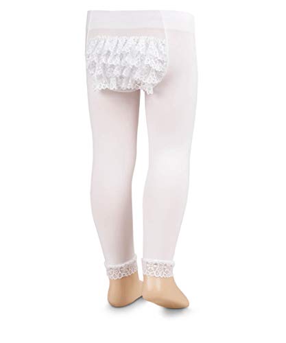 Jefferies Socks Baby Girls Ruffle Lace Microfiber Dress Tights 2 Pack (0-6 Months) #TOP2