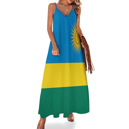 Robe longue femme boho sans manches fluide qui ne tient pas chaud